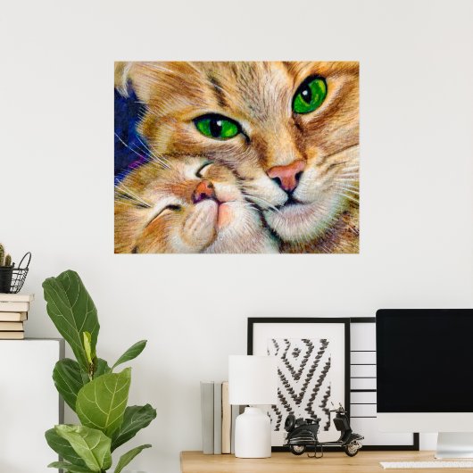 Het onuitgesproken liefdescomfort poster (Thuiskantoor)