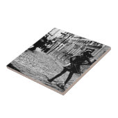 Het onverdiende meisje tegeltje (Zijkant)