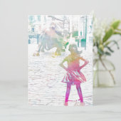 Het onverdiende meisje (Waterverf) Bedankkaart (Staand voorkant)