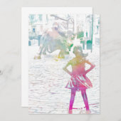 Het onverdiende meisje (Waterverf) Bedankkaart (Voorkant / Achterkant)