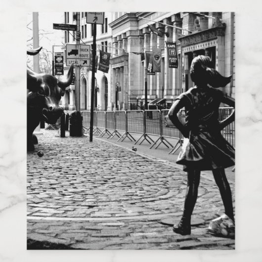 Het onverdiende meisje wijn etiket (Enkel label)