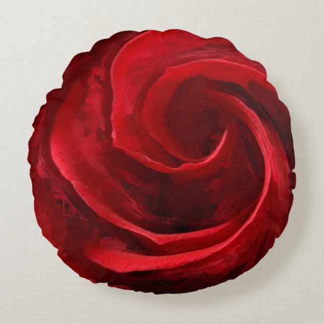 Het onvolledige Sierkussen van het Schoonpenseel P Rond Kussen (Voorkant)