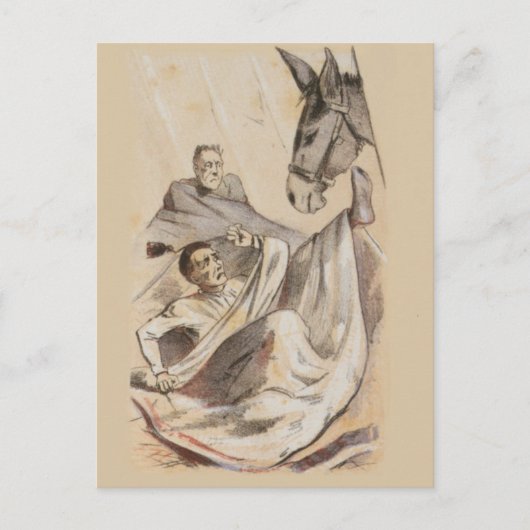 Het onwelkome leven van de bezoeker briefkaart (Voorkant)