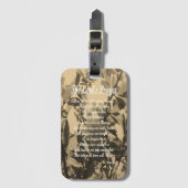 Het Onze Vader Bagagelabel (Voorkant (verticaal))