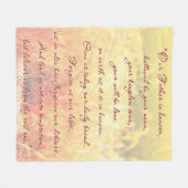 Het Onze Vader Fleece Deken (Voorkant (Horizontaal))