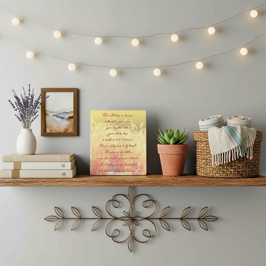 Het Onze Vader Fotoplaat