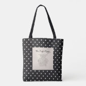 Het Onze Vader gebed Tote Bag (Achterkant)