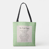Het Onze Vader gebed Tote Bag (Achterkant)