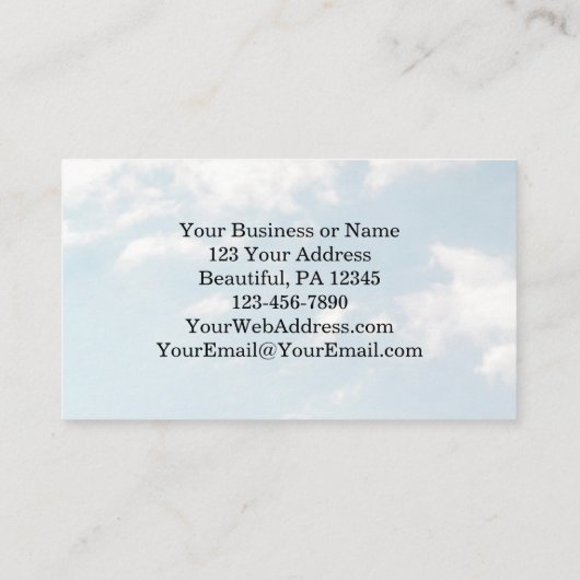 Het Onze Vader, Mattheüs 6:9-10 Inspirerend Visitekaartje (Achterkant)