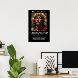 Het Onze Vader Passie van Christus Doornenkroon Poster