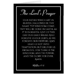 Het Onze Vader sympathiekaart