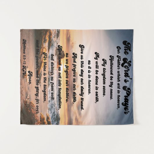 Het Onze Vader Tapijt Wandkleed (Voorkant (horizontaal))