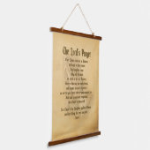 Het Onze Vader (traditioneel) Hangend Wandkleed (Gebogen)