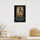 Het Onzevaders Gebed Dagelijkse Brood Heilige Kuns Poster (Keuken)