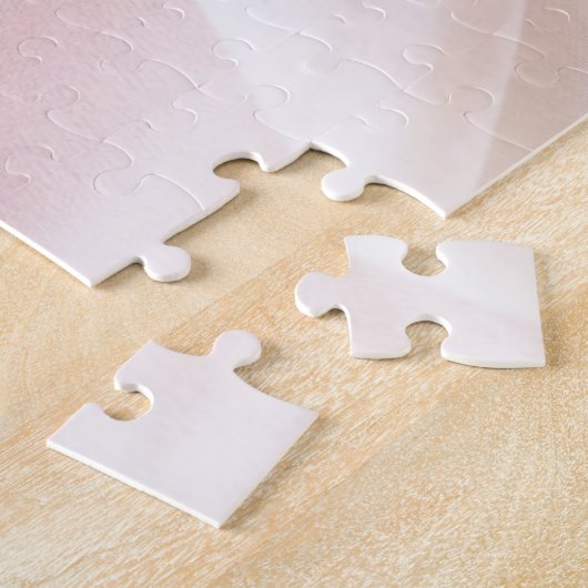 Het Onzevaders Gebed Script letters Zachte Roze Bl Legpuzzel (Zijkant)