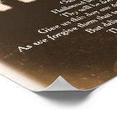 Het Onzevadersgebed afdrukken Poster (Hoek)