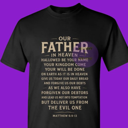 Het Onzevadersgebed - Christelijk T-shirt