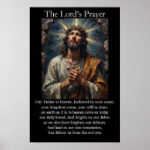 Het Onzevadersgebed Gethsemane Graf Gevouwen Hande Poster (Voorkant)