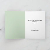Het Onzevadersgebed met Groene Tinten ~ Mattheus 6 Kaart (Binnen)