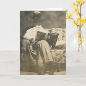 Het onzichtbare man wenskaart kaart (Gele Bloem)