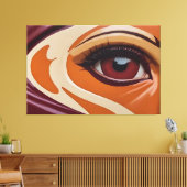 Het oog canvas afdruk (Insitu (Woonkamer))