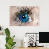 Het oog had het poster (Thuiskantoor)