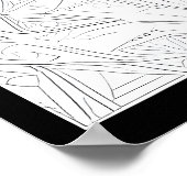 Het oog van Cosmic Forest Poster (Hoek)