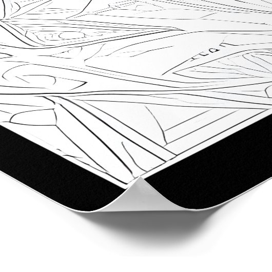 Het oog van Cosmic Forest Poster (Hoek)