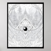 Het oog van Cosmic Forest Poster (Voorkant)