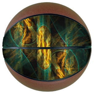 Het oog van de Abstracte kunst van de Oerwoud Basketbal