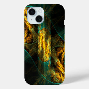 Het oog van de Abstracte kunst van de Oerwoud iPhone 15 Case