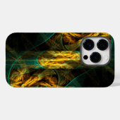 Het oog van de Abstracte kunst van de Oerwoud Case-Mate iPhone Case (Achterkant (horizontaal))