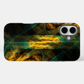 Het oog van de Abstracte kunst van de Oerwoud Case-Mate iPhone Case (Achterkant (horizontaal))