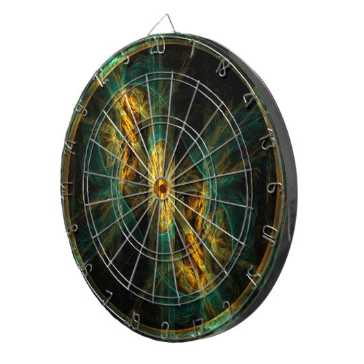 Het oog van de Abstracte kunst van de Oerwoud Dartbord (Voorkant Rechts)