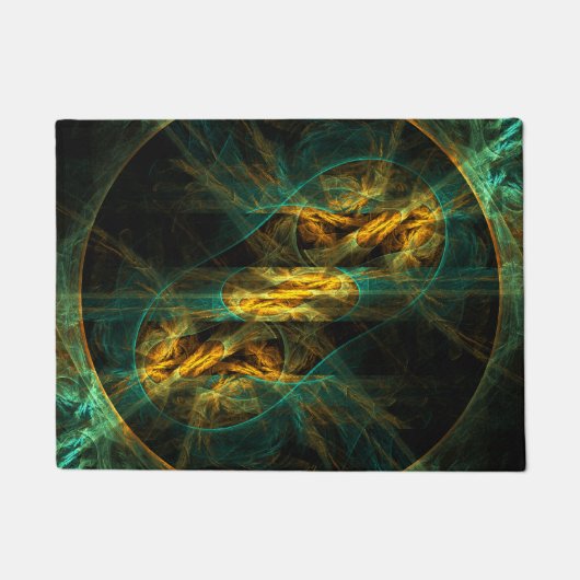 Het oog van de Abstracte kunst van de Oerwoud Deurmat (Voorkant)