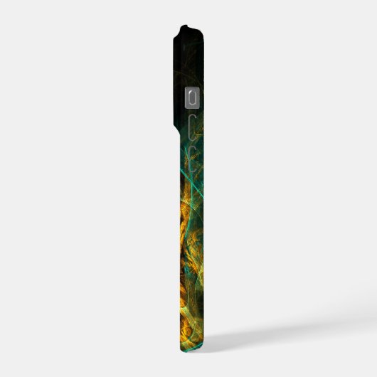 Het oog van de Abstracte kunst van de Oerwoud iPhone Hoesje (Linkerkant)