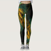 Het oog van de Abstracte kunst van de Oerwoud Leggings (Voorkant)