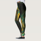 Het oog van de Abstracte kunst van de Oerwoud Leggings (Links)