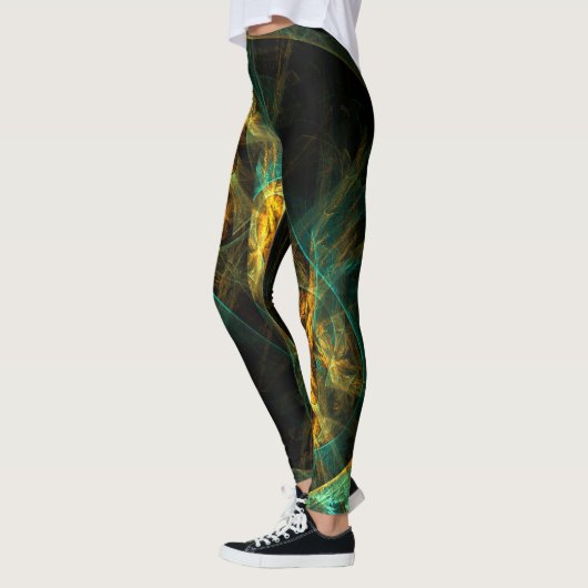 Het oog van de Abstracte kunst van de Oerwoud Leggings (Links)