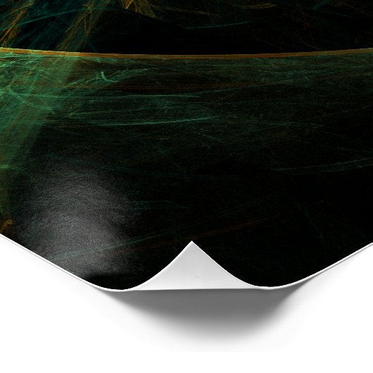 Het oog van de Abstracte kunst van de Oerwoud Poster (Hoek)