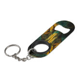Het oog van de Abstracte kunst van de Oerwoud Sleutelhanger Flessenopener (Voorkant Gekanteld)