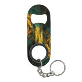 Het oog van de Abstracte kunst van de Oerwoud Sleutelhanger Flessenopener (Achterkant)