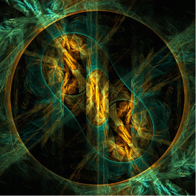 Het oog van de Abstracte kunst van de Oerwoud Staand Fotobeeldje (Voorkant)