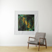 Het oog van de Abstracte kunst van de Oerwoud Wandkleed (In situ)