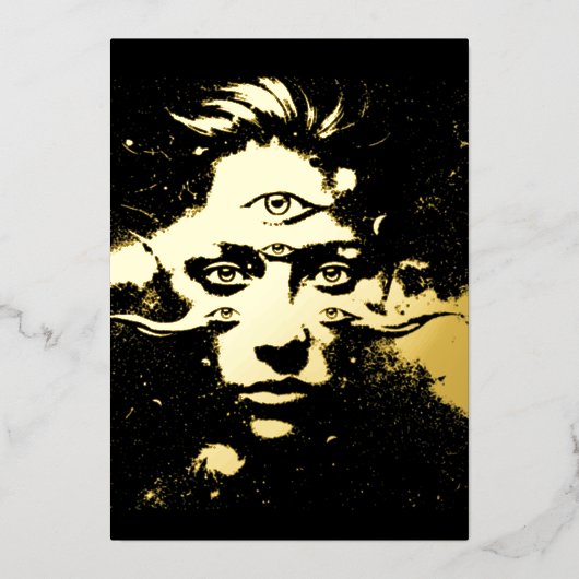 Het Oog van de Fantoom Folie Uitnodiging (Voorkant)