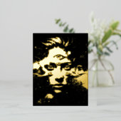 Het Oog van de Fantoom Folie Uitnodiging Briefkaart (Staand Voorkant)