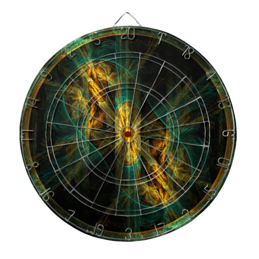 Het oog van de jungle abstracte kunst dartbord (Voorkant)