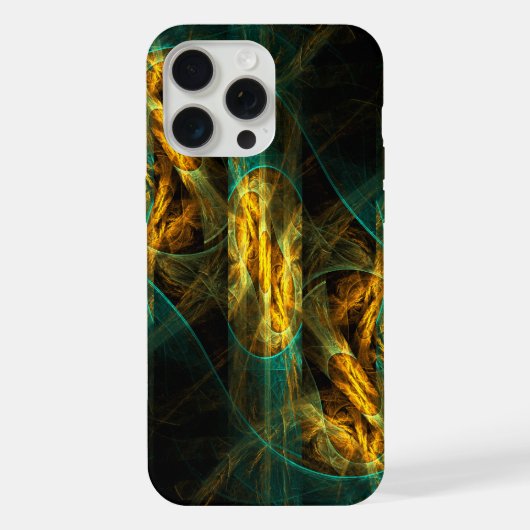 Het Oog van de Jungle Abstracte Kunst iPhone Hoesje (Achterkant)