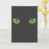 Het Oog van de kat Halloween Kaart (Gele Bloem)