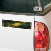 Het oog van de Oerwoud Abstracte Art Bumpersticker (Op Truck)